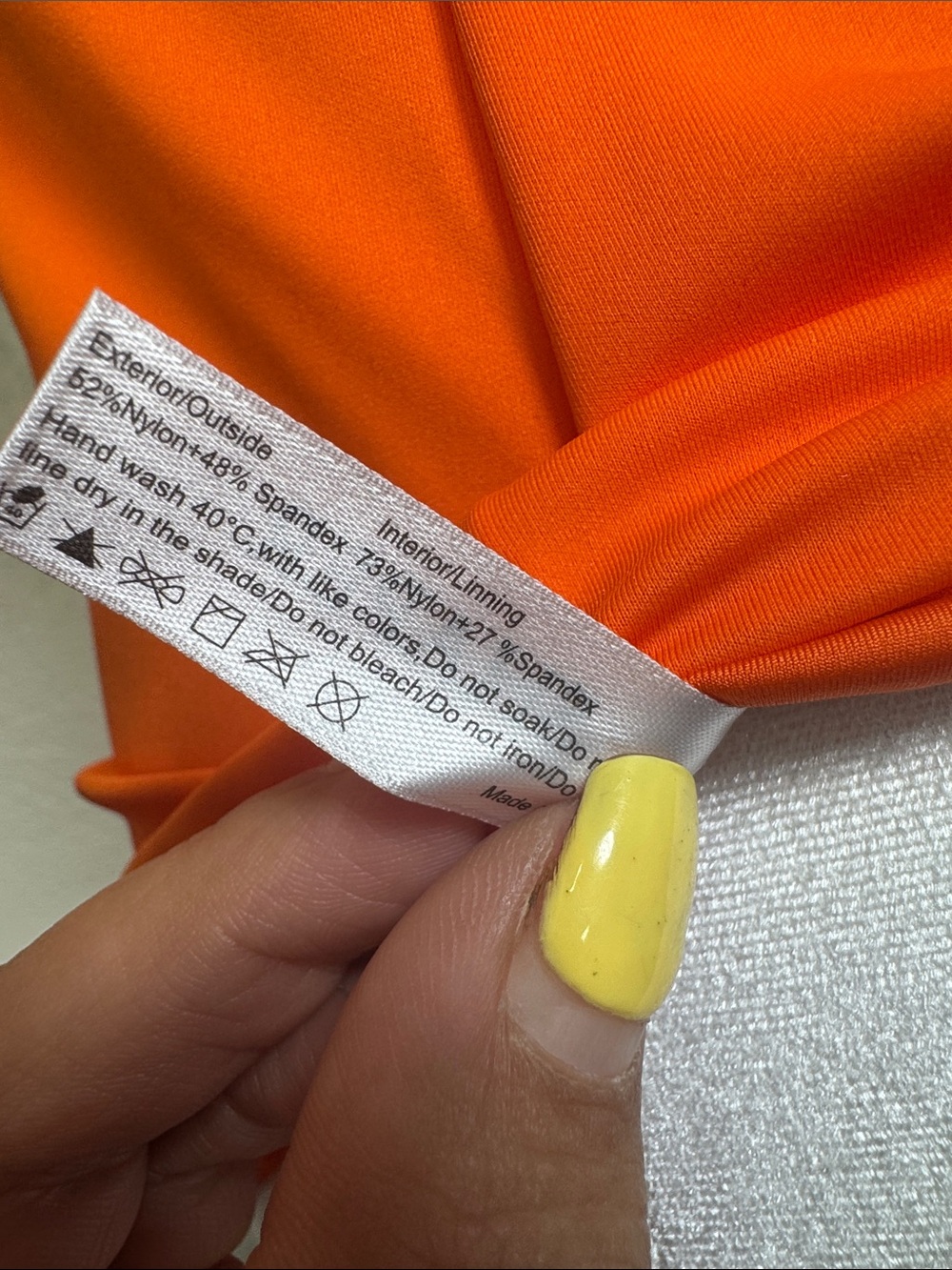 Popilush Orange Scoop Neck Bodysuit - Picture 8 of 9